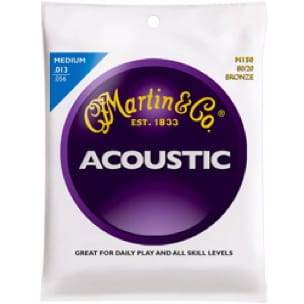 JEU de Cordes pour Guitare MARTIN FOLK Bronze medium - 13-56