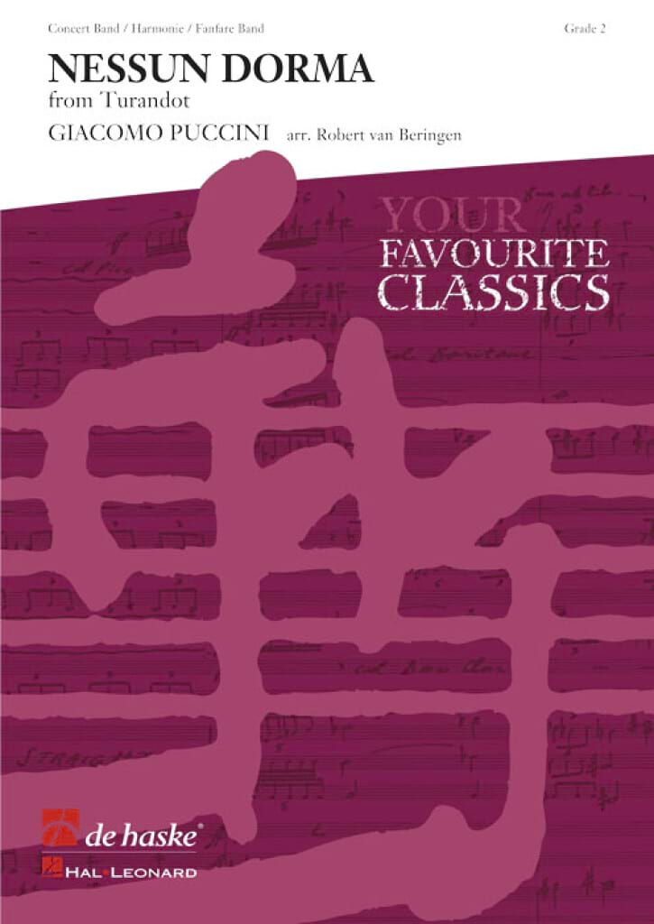 Nessun Dorma PUCCINI Partition ENSEMBLES, BANDS