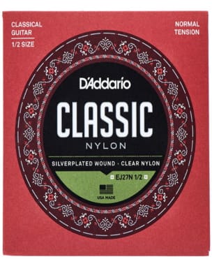D'addario EJ27N-1/2 jeu de cordes pour Guitare Classique 1/2