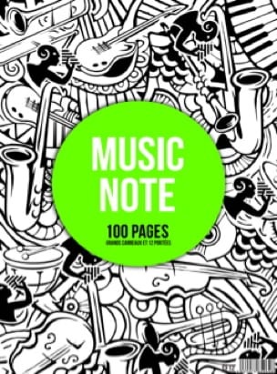 Cahier de Musique à spirale MIXTE : Portées et Grands Carreaux - MUSIC NOTE