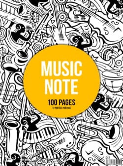 Cahier de Musique à spirale - 12 Portées - MUSIC NOTE 