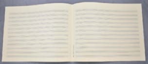Papier à Musique - 12 portées - Format Italien - Papier à Musique 