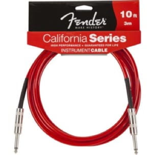Cable Fender 3 mètres California instrument Candy Apple Red