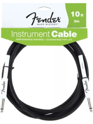 Cable Fender 3 mètres instrument performance noir