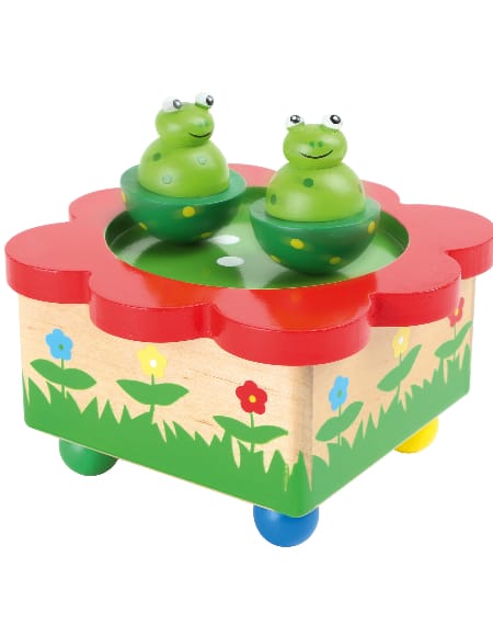 Boîte à musique Grenouilles Jeu musical pour enfant Accessoire