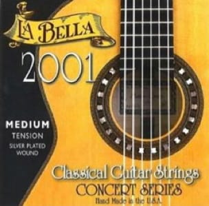 JEU de Cordes pour Guitare LA BELLA 2001 Classic – Medium Hard Tension
