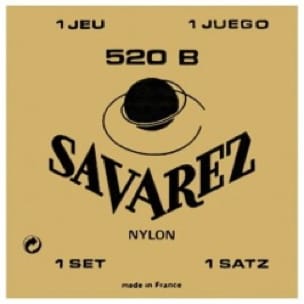 JEU de Cordes pour Guitare SAVAREZ CARTE BLANC tirant faible