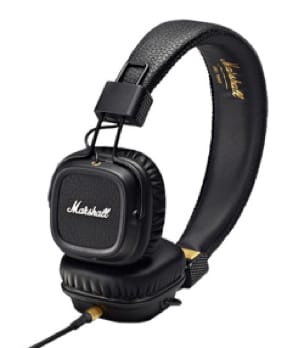 Casque Marshall Major MKII noir pour iphone, iPod, MP3