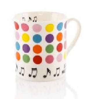 Mug - Tasse à points Cadeaux - Musique Accessoire