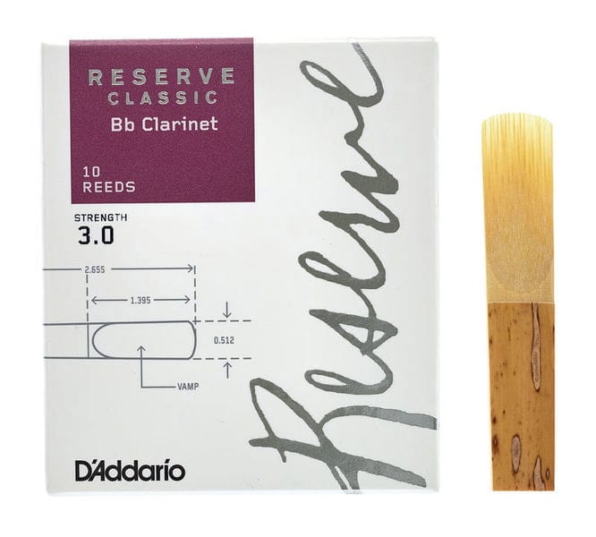 D'Addario Reserve Classic - Anches Clarinette Sib 3.0