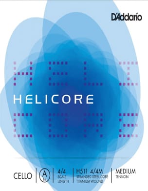 Corde de LA D'ADDARIO - VIOLONCELLE 4/4 HELICORE™ - Tirant MOYEN