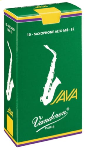Boite de 10 anches VANDOREN série JAVA pour SAXOPHONE ALTO force 1,5