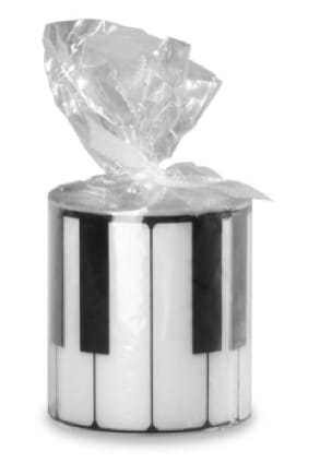 Bougie ronde - Clavier de Piano Cadeaux - Musique Accessoire