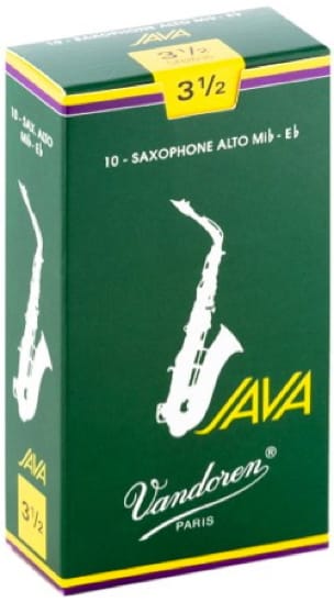 Boite de 10 anches VANDOREN série JAVA pour SAXOPHONE ALTO force 3,5