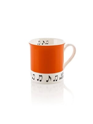 Mug - Tasse Orange Love music Cadeaux - Musique Accessoire