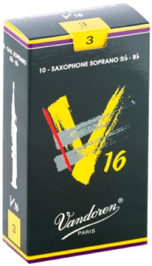 Boite de 10 anches VANDOREN série V16 pour SAXOPHONE SOPRANO force 3