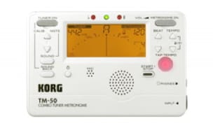 TM-50 BLANC KORG - Métronome et Accordeur - Accordeur & Métronome