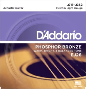 JEU de Cordes D'ADDARIO - Custom Light 11-15-22-32-42-52