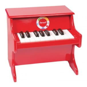 Piano Rouge Confetti JANOD Jeu musical pour enfant Accessoire