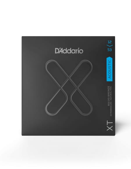 JEU de Cordes D'ADDARIO XT Acoustic 80/20 Bronze, Light, 12-53