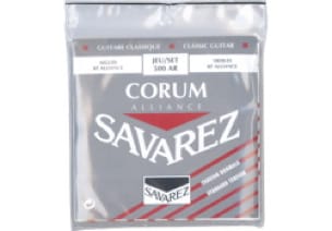 JEU de Cordes pour Guitare SAVAREZ ALLIANCE CORUM ROUGE tirant normal