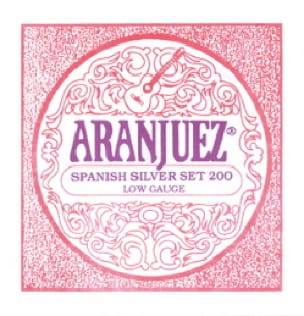 JEU de Cordes pour Guitare ARANJUEZ AR200 Jeu Spanish Silver faible tirant