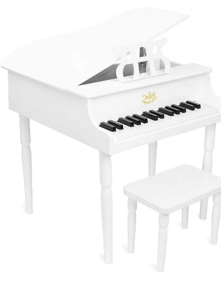 Grand Piano à Queue Blanc - Jouet pour enfant