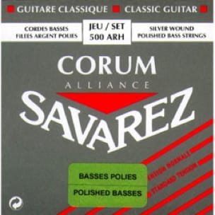 JEU de Cordes pour Guitare SAVAREZ ALLIANCE CORUM Basse polie tirant standard 