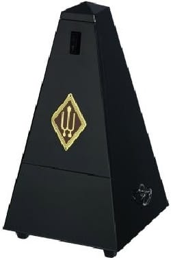Métronome WITTNER : en BOIS NOIR MAT - Avec sonnerie