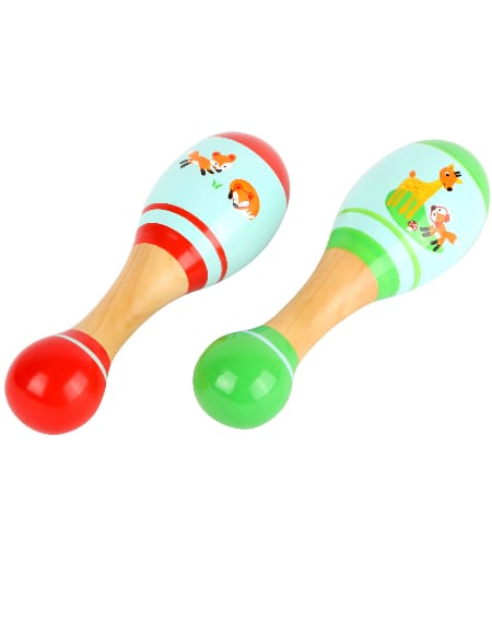 Maracas Petit renard Jeu musical pour enfant Accessoire
