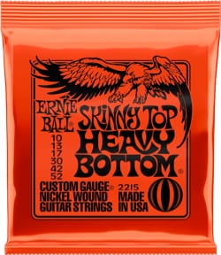 Cordes Ernie Ball 2215 guitare électrique Skinny top heavy bottom 10-52