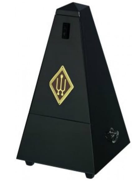 Métronome WITTNER : en BOIS NOIR BRILLANT - Avec sonnerie