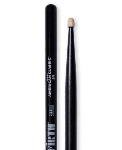 Baguettes de Batterie VIC FIRTH Noires - 5AB - Baguettes de Batterie