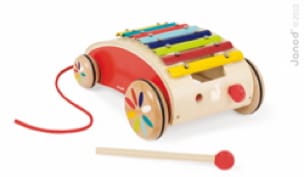 Xylo Roller Rouge JANOD - Jouet pour Enfant - Jeu musical pour enfant