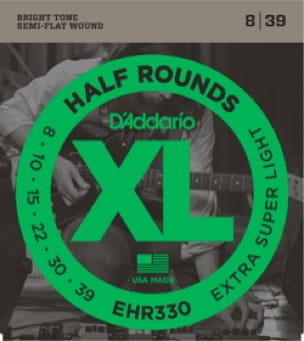 JEU de Cordes D'ADDARIO pour Guitare Electrique - Jeux / Extra Sup Light 08-10-1