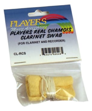 Ecouvillon chamois lesté PLAYERS pour CLARINETTE ou FLUTE à BEC