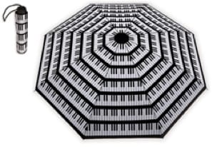 Petit Parapluie NOIR - CLAVIER DE PIANO Cadeaux - Musique Accessoire
