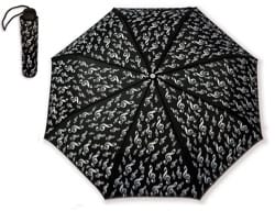 Petit Parapluie NOIR - CLÉ DE SOL Cadeaux - Musique Accessoire
