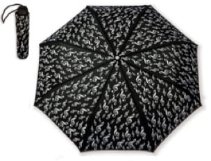 Petit Parapluie NOIR - CLÉ DE SOL Cadeaux - Musique Accessoire