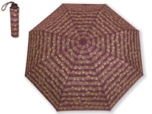 Petit Parapluie BORDEAUX Notes de musique de Bach - Cadeaux - Musique