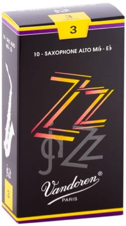 Boite de 10 anches VANDOREN série ZZ pour SAXOPHONE ALTO force 3
