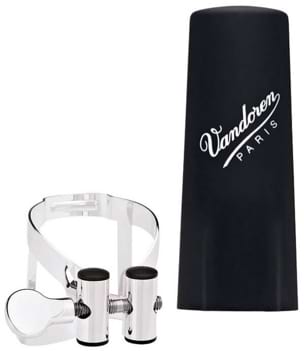 Ligature VANDOREN pour Clarinette SI bémol - Ligature et Couvre-bec Plastique – finition Argentée - Accessoire - di-arezzo.fr