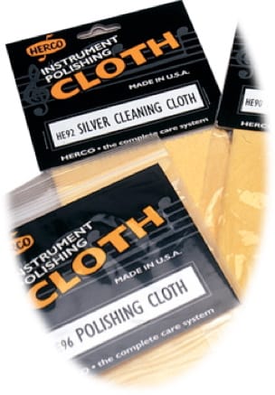 Chiffon nettoyant HERCO pour argenture d'instruments