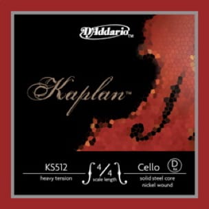 Corde de RÉ D'ADDARIO pour VIOLONCELLE 4/4 KAPLAN™ - Tirant MOYEN