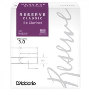 D'Addario Réserve Classic - Anches Clarinette Sib 3.0