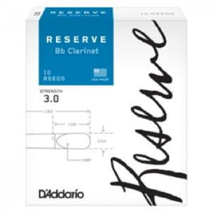 D'Addario Réserve - Anches Clarinette Sib 3.0