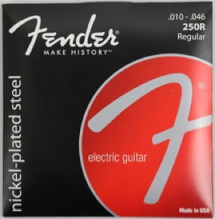 Jeu de 6 Cordes Fender 250R Acier plaqué nickel guitare électrique regular 10-46