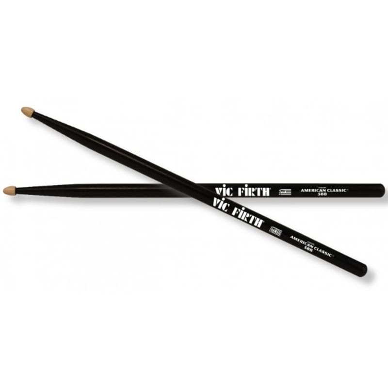 Baguettes Vic Firth American Classic Hickory 5B noires
