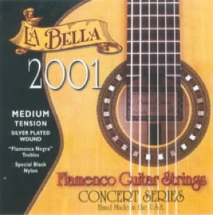 JEU de Cordes pour Guitare LA BELLA 2001 Flamenco – Medium Tension