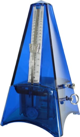 Métronome WITTNER : Plastique BLEU Transparent - Sans sonnerie